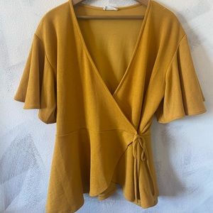 ART*EPHECT- wrap blouse worn once